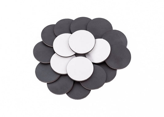 2" Adhesive 30 mil Magnetic Peel and Stick Circles for Magnet Crafts, Photos and Business Cards